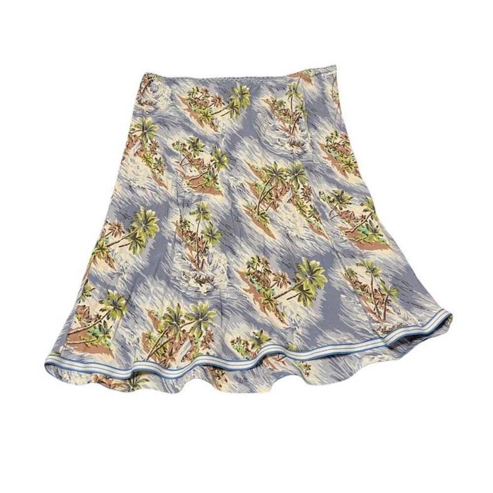 vintage late 90s/early 2000s tropical hawaii themed  mini skirt